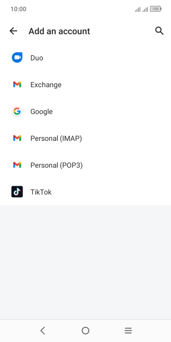 Press Google.