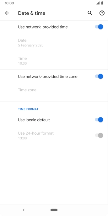 Press the Home key to return to the home screen.