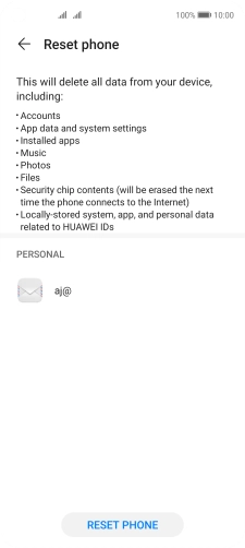 Press RESET PHONE.