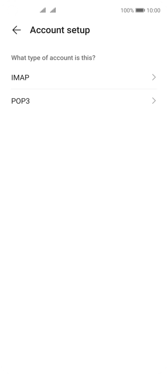 Press IMAP.