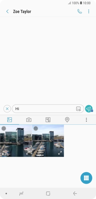 Press the picture icon.