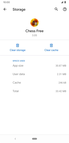 Press Clear cache.