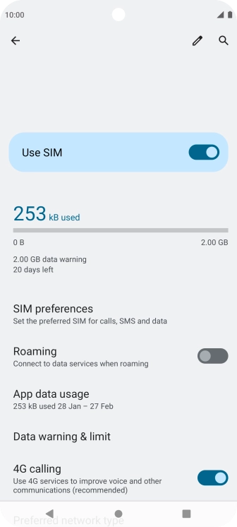 The total data usage is displayed.