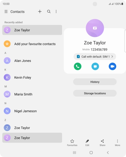 Press the Home key to return to the home screen.