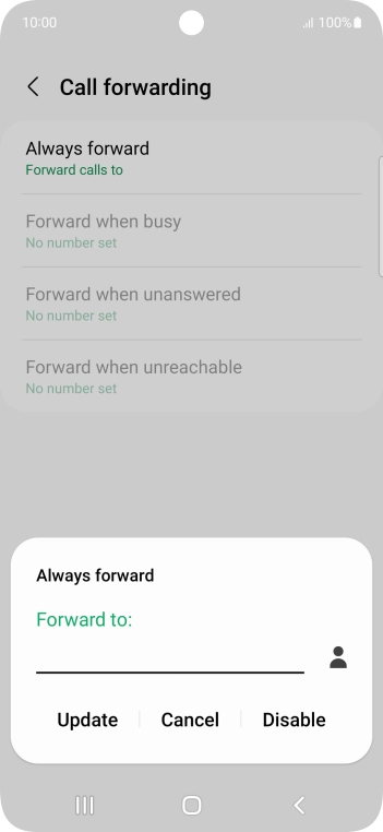 Press Disable.