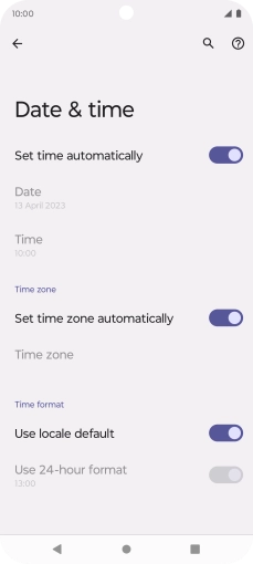 Press the Home key to return to the home screen.