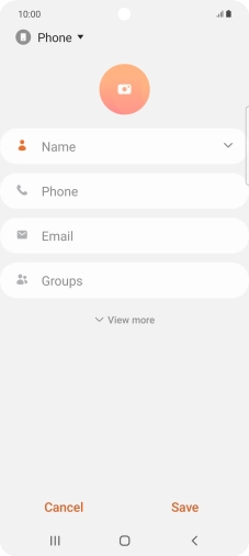 Press the address book drop down list.