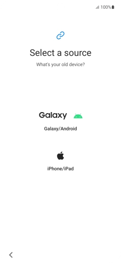 Press the required setting and follow the instructions on the screen to transfer the content from another phone.