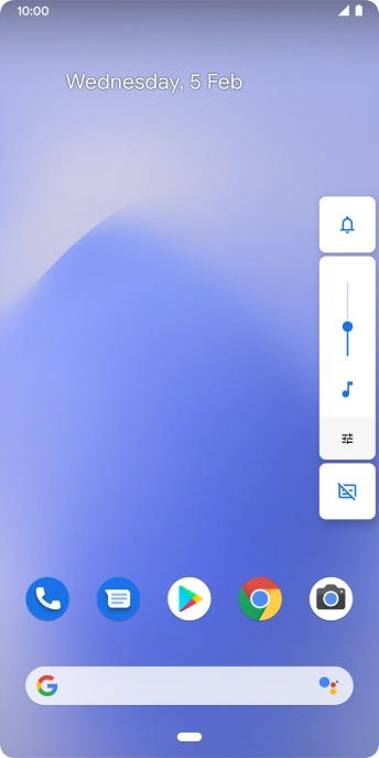 Press the sound mode icon the necessary number of times to turn silent mode on or off.