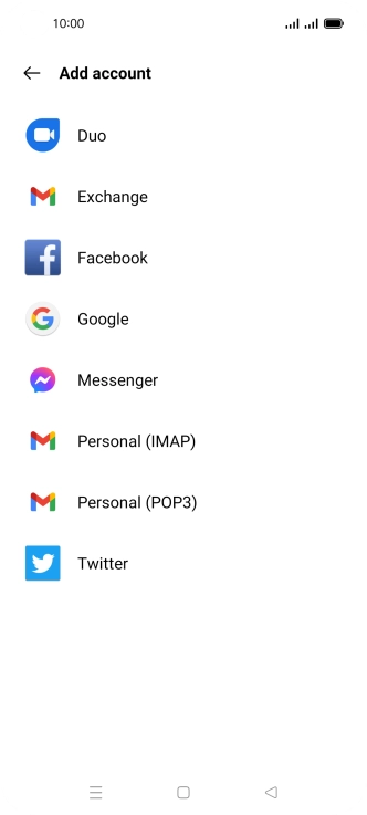 Press Google.