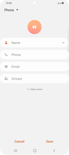 Press the address book drop down list.