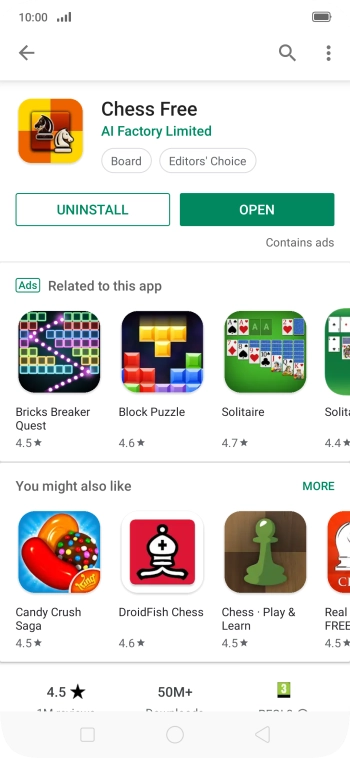 Press the Home key to return to the home screen.
