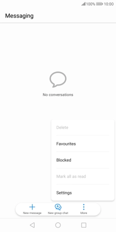 Press Settings.