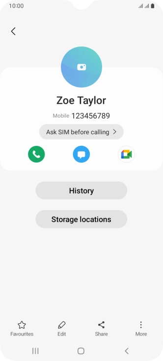 Press the Home key to return to the home screen.