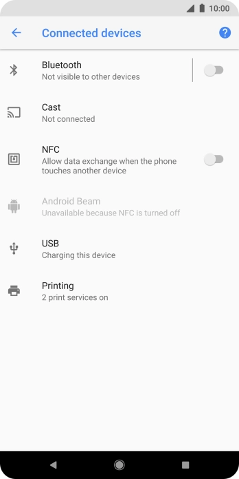 Press Bluetooth.