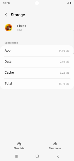 Press Clear cache.