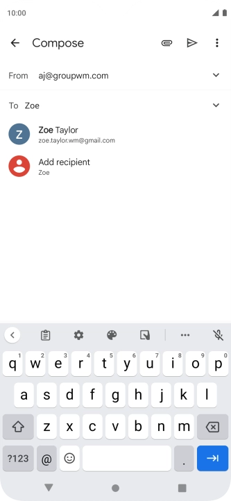Press the required contact.