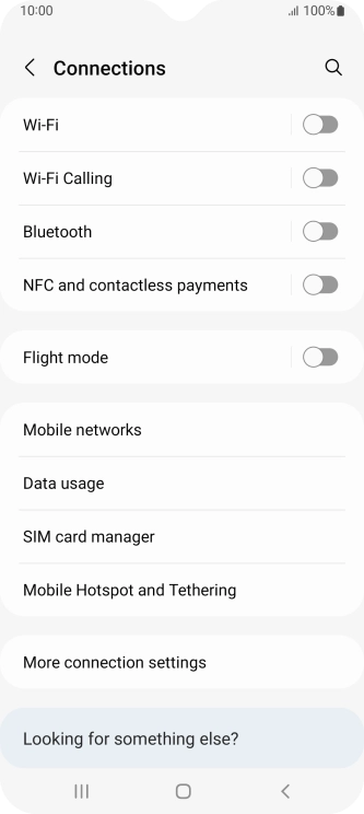 Press Mobile Hotspot and Tethering.