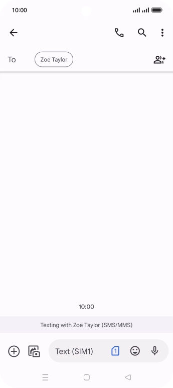 Press the SIM icon.