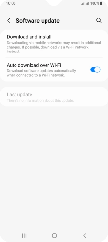 Press Download and install. If a new software version is available, it's displayed. Follow the instructions on the screen to update the phone software.