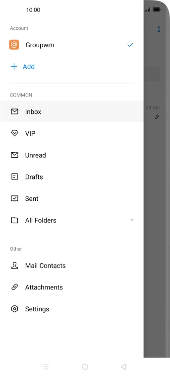 Press Settings.