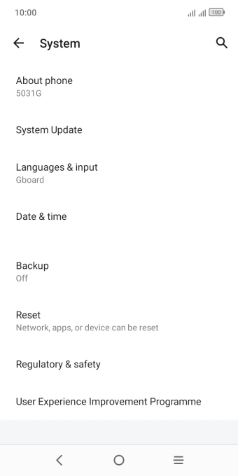 Press Reset.