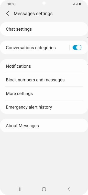 Press More settings.