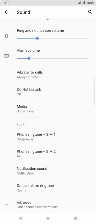 Press the Home key to return to the home screen.