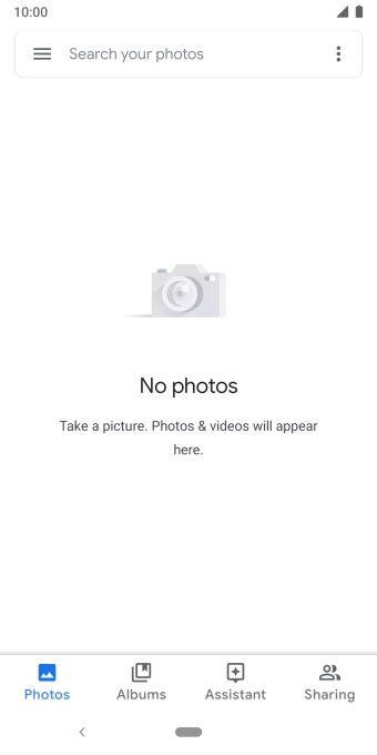 Press Albums and go to the required folder.