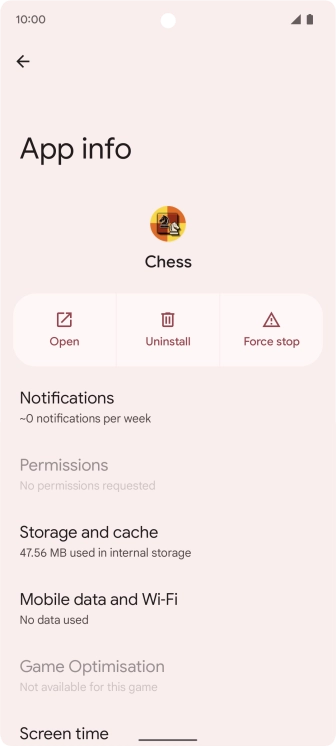 Press Storage and cache.