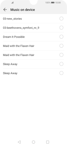 Press the required ring tones to hear them.