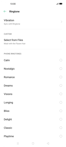 Press the Home key to return to the home screen.
