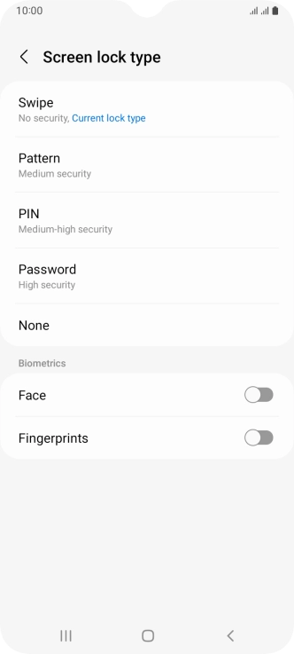 Press Fingerprints.