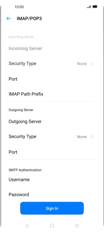 Press Port and key in 25.