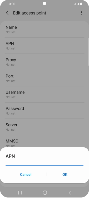 Key in eezone and press OK.