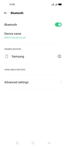 Press the Home key to return to the home screen.