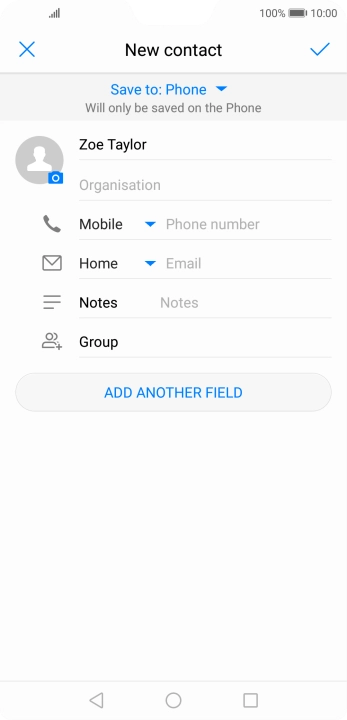 Press Phone number and key in the required phone number.