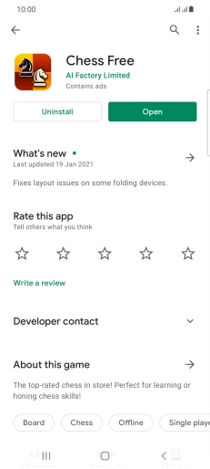 Press Uninstall.
