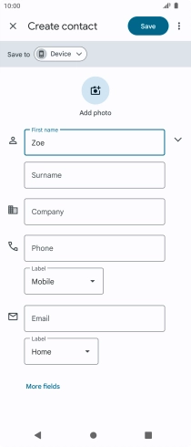 Press Surname and key in the required last name.