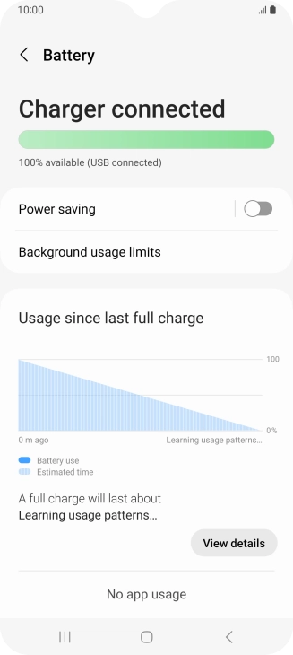 Press Power saving.