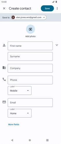 Press the drop down list next to 