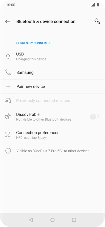 Press the Home key to return to the home screen.