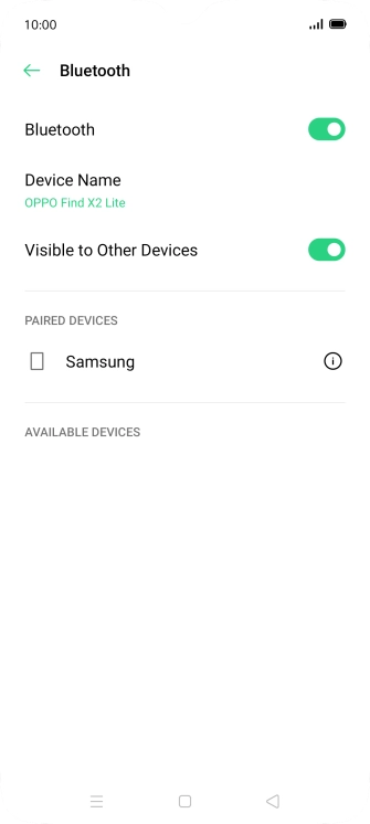 Press the Home key to return to the home screen.