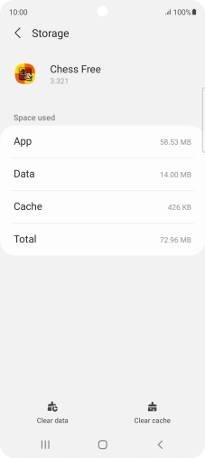 Press Clear cache.