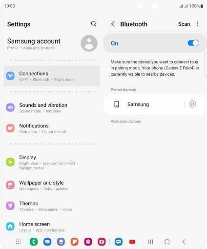 Press the Home key to return to the home screen.