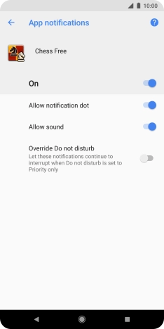 Press the upper indicator to turn the function on or off.