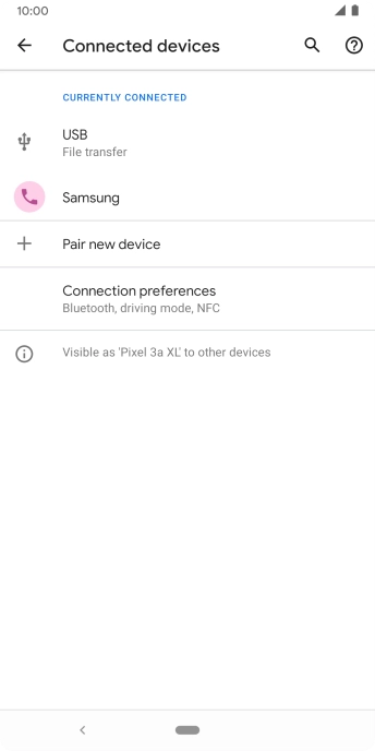 Press the Home key to return to the home screen.