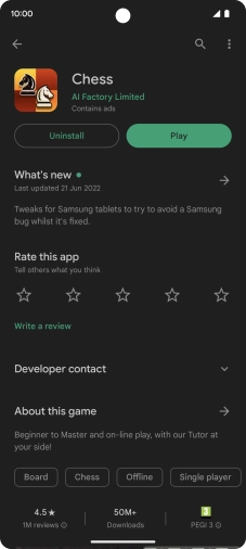 Press Uninstall.