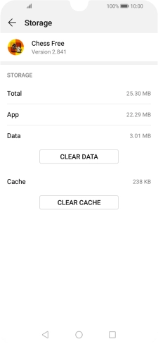 Press CLEAR CACHE.