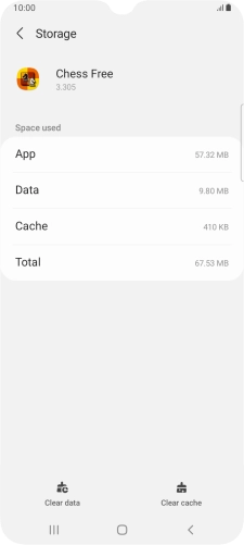 Press Clear cache.